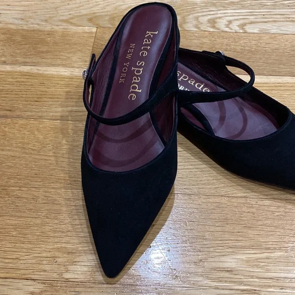 NWT Kate Spade Meg black Womens shoes.Leather - Picture 1 of 6